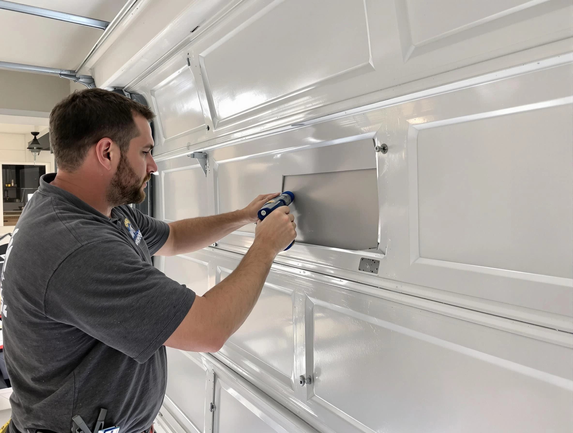 Garage door panel repair by Ridgewood Garage Door Repair in Ridgewood