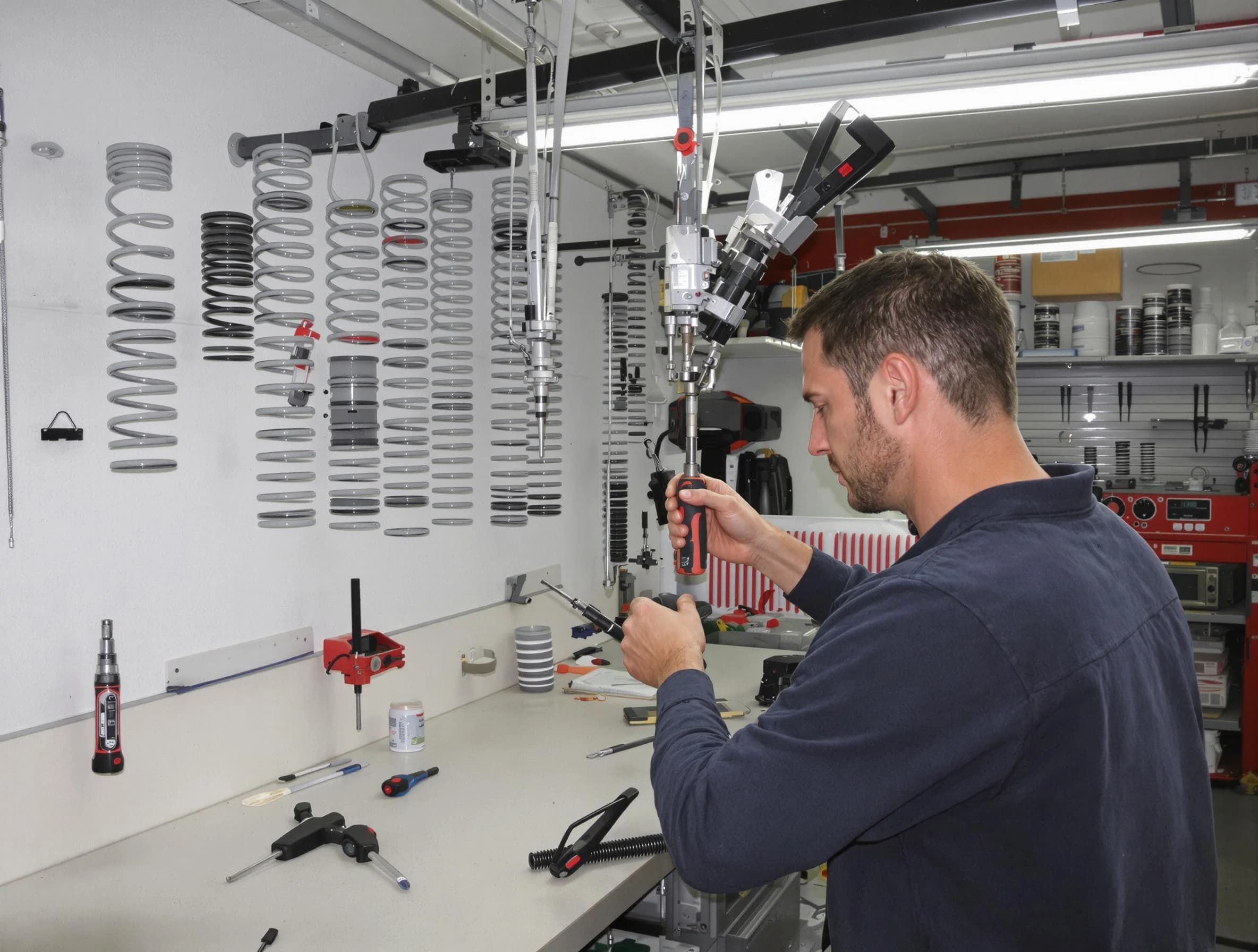 Ridgewood Garage Door Repair safety certified technician performing precision spring replacement in Ridgewood