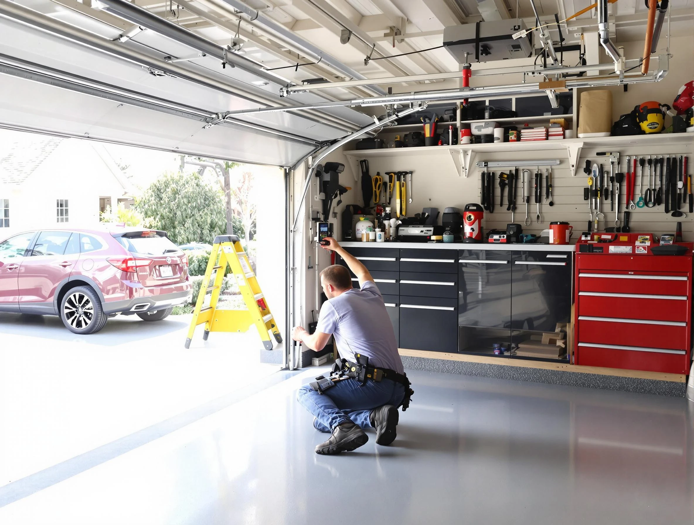 Local garage door repair service by Ridgewood Garage Door Repair in Ridgewood